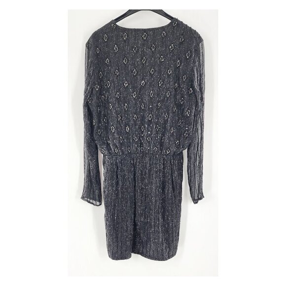 ANTIK BATIK Hayward Cross Beaded Sequin Evening Party Dress - Picture 6 of 14